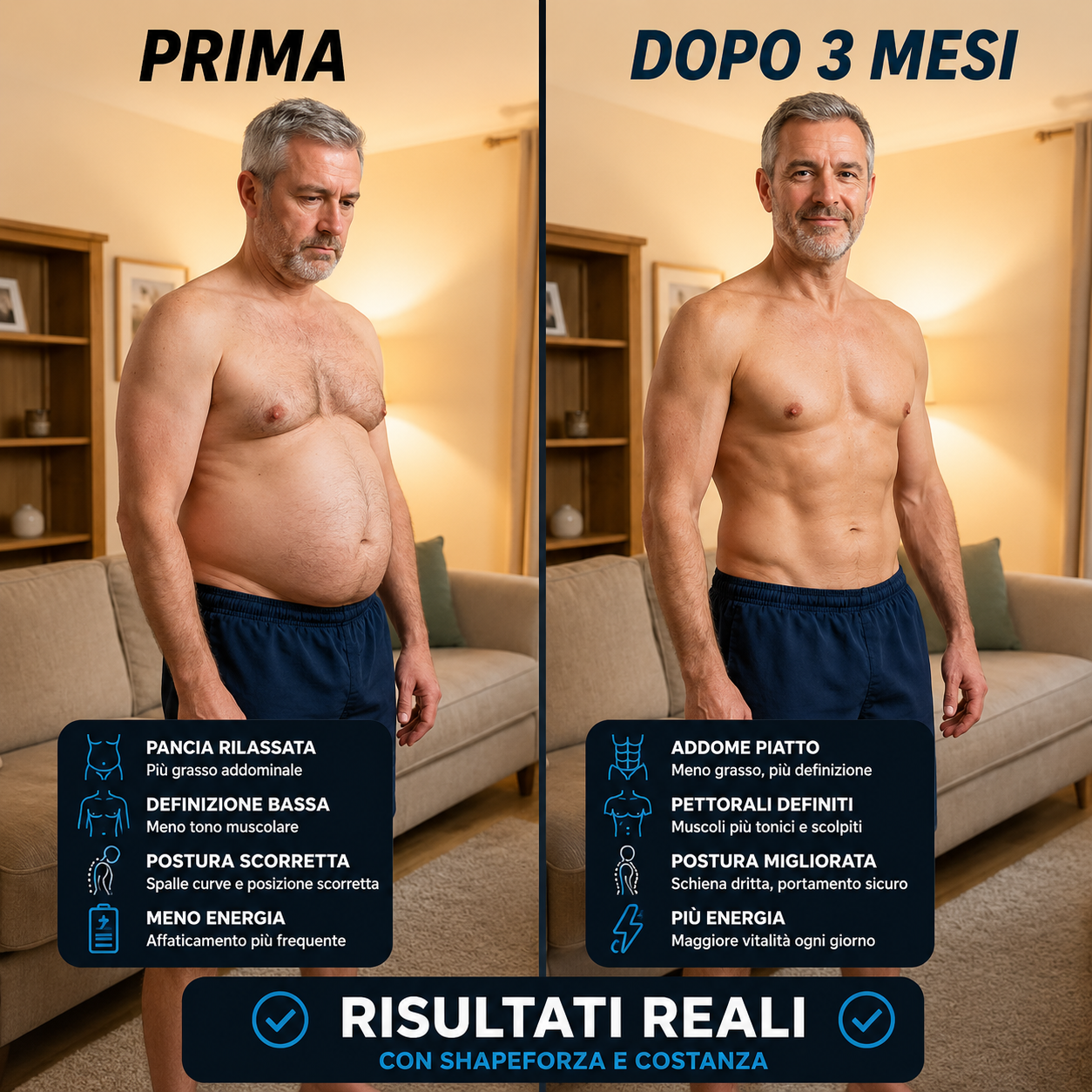 ShapeForza™ Non devi più trattenere la pancia. Resta piatta da sola.